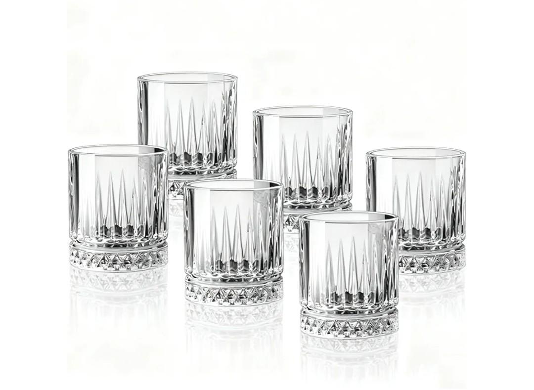 QXMYGSLSD 4Pcs Chinese style Baijiu cup, ceramic household high, ancient Chinese rice wine small cup