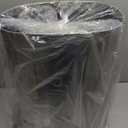 PayLessHere 13 Gallon / 50 Liter Trash Can Stainless Steel Touchless Trash Bin Oval Shape Office Waste Bin for Kitchen Bathroom Bedroom Living Room with Lid Powered by Batteries (not Included)