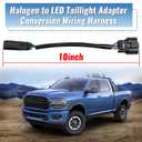 2Pcs Halogen to LED Taillight Adapter Conversion Wiring Harness Fit for Ram 2500 3500 Trucks 2019-2024, 5th Gen Tail Lamp Upgrade Left Right Driver Passenger Side