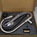 Stainless Steel 304 Kitchen Sink Faucet with Pull Down Spray Outdoor Kitchens Faucets Out Extension Utility Farmhouse for Sinks 1 Hole,Single Handle Rent Apartment Dorm