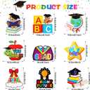 Wettarn 47 Pcs 2026 Pre School Graduation Decorations Pre k Graduation Decorations Include Kindergarten Table Cover 10 Congrats Hanging Swirl 36 Pcs Graduate Balloon for Congrats Grad Party(White)