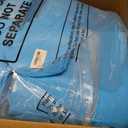 Xuhal 150 Pack Disposable Isolation Gowns PPE Gowns Disposable Bulk Fully Closed Double Tie Back Elastic Cuffs for Home Isolation, Labs, Dental, Beauty Agencies, Tattoo Practices, Unisex (Blue)