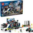 LEGO City Police Mobile Crime Lab Truck Toy, Pretend Play Police Toy, Includes Quad Bike, 2 Officers, 1 Scientist and 2 Crook Minifigures, Police Truck Toy for Kids Ages 7 Plus, 60418
