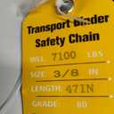 YATOINTO 2-Pack Grade 80 Trailer Safety Chain 36 Inch, Black Electrophoresis Finish with 1/4'' Red Clevis Snap Hook | Heavy Duty Transport Chain 13,200 lbs Break Strength for Towing