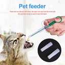 Tyenaza Pet Medicine Dispenser, Pet Pill Plunger Popper Cat Pill Shooter Dog Pill Gun Soft Tip Syringe Pet Medicine Dropper Feeder for Small Animal