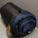 KingCamp Double Sleeping Bag for Adults, Queen Size 2 Person XXL Flannel Sleeping Bag, Waterproof Lightweight Flannel Quilt with 2 Pillows, Perfect for Couples Family Camping Hiking (Envelope-Navy Grey)