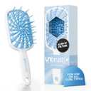 FHI Heat UNbrush Plus  Curly Hair Brush for Gentle & Effective Detangling on Wet or Dry Fragile Hair Types  Detangler Brush w/ 84 UltraFlex Bristles, Ultra-light, Vented, Anti Static Hairbrush