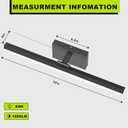IZORRO Modern Bathroom Vanity Light 32 inch, Rotatable, 24W Dimmable Led Bathroom Light Fixture Over Mirror, Black Vanity Light Bar (5 Color Temperature)