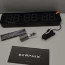 15.2" Large Digital Wall Clock with Seconds, App & Remote Control, Customizable RGB Colors, Alarms, Stopwatch, Countdown, Timer Clock for Home Gym Living Room Office Garage Decor