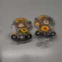 Wesiti 2 Pcs Sunflower Highland Cow Figurines Decor, Cute Spring Highland Cow Statue Farmhouse Desk Decorations Resin Gnomes Scottish for Home Garden Kitchen Office