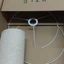 OUTON Beige Drum Lamp Shades for Floor Lamps, 13" Top x 13" Bottom x 10" High, Easy to Assemble, Replacement Linen Lampshades for Table Lamps & Bedside Lamps (1.65" Spider)