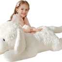 IKASA Giant Labrador Dog Stuffed Animal Puppy Plush Toy,30" Big Large Jumbo Soft Toys,Cute Huge Size Fat Fluffy Plushy Plushie,Gifts for Kids