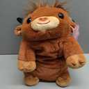 Mewaii Weighted Stuffed Animals with Microwavable Heating Pad - 5 lbs Adjustable, Heatable & Coolable Stuffed Animal for Realistic Hug, Removable Inner Pad, Plush Gifts for Kids (Amber Brown, 23 Inch)