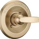 Shower Trim Kit Replacement for 13/14 Series, Shower Cover Plate with Handle fit Champagn Gold, Shower Cover Plate with Handle (Valve& Catridge Not Inclued)