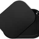 Small Metal Tray with Magnetic Lid, Cute Decorative Tray, Ideal Storage for Home or Travel, 7 x 5.5 Inches (Black)