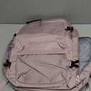 SHRRADOO Travel Laptops Backpack for Women Men, Casual Work Bag 17inch High School College Backpack Airline Approved Backpack for Hiking Business (Pink khaki)