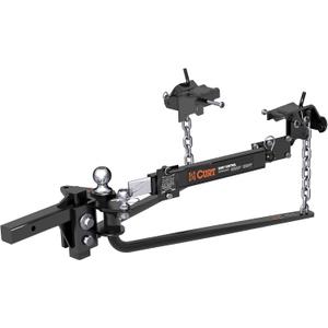 CURT 17063 MV Round Bar Weight Distribution Hitch with Sway Control, Up to 14,000 lbs., 2-Inch Shank, 2-5/16-Inch Ball