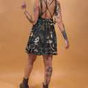 Romper for Women Casual Loose Womens Short Jumpsuit Sleeveless V Neck Witchery Summer Outfits Beach Vacation Clothes (Black, XL)