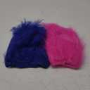 Geyoga 2 Pcs Unisex Funny Wig Hairy Costume Funky Hairband Crazy Wig Hair for Halloween Costume Party (Royal Blue,Rose Red)