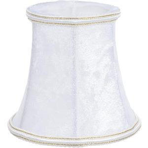 Sewroro Cloth Lamp Shade, Bell Shape Lampshade Fabric Light Cover for Household Lamps 4.72X4.72X4.33Inch (White)