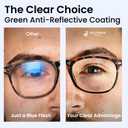 JOLLYNOVA HD7 Reading Glasses CC46 for Men & Women, Blue Light Blocking Readers, Adjustable Nose Pads (Single Vision & Tortoise, 1.5, x)