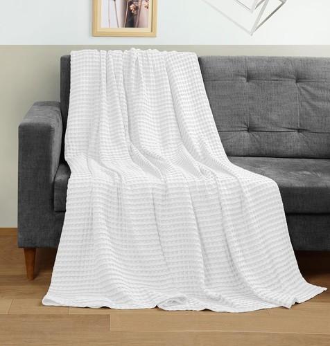 Cotton Waffle Blanket 90 x 90 Queen