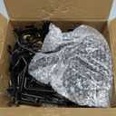 INCLY 60 Pack Slatwall Hooks, 4/6/8 Inch Heavy Duty Black Slat Wall Hanging Hook and Hanger, Slatwall Panel Accessories Assortment Display Hooks for Garages, Sheds, Basements, Retail Stores