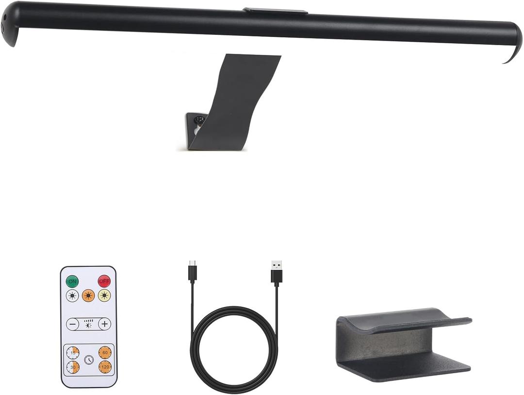 Led Picture Light Rechargeable Painting Light with Remote, 16 Full Metal Art Light Display Lamp with Brightness Dimmable Timer Off for Pictures Painting Darboard Gallery Frame