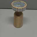 HD 8IN WOOD CANDLE HOLDER