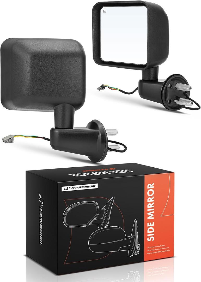 A-Premium Pair (2) Side View Door Mirror Compatible with Jeep