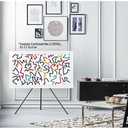 Samsung 65-inch The Frame Customizable Bezel Modern White (VG-SCFA65WTBZA, 2021 Model)