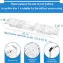 Expandable Bathtub Tray,Clear Plastic Anti-Slip Bath Tub Shelf Caddy Tray,Luxury Bathtub & Bathroom Accessories for Relaxing Spa,Suitable for bathtubs with an Internal Width of up to 29.5 inch