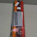 SYOGUA Transparent Colored Cellophane Wrap Roll - 6 Colors, 34 in x 16.4 ft Cellophane Paper Rolls - Red, Purple, Green, Gold, Blue, Clear Cellophane Wrap for Gift Baskets, Treats Wrapping, Crafts