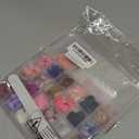 FANDAMEI Press on Nails, 24 Colors 576PCS Press on Nails Short Square Matte Glossy. Glitter Nails Short Round. Natural Fit Lightweight Fake Nails Natural for Nail Art