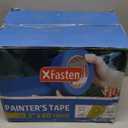 Made in USA Blue Painters Tape - 3 inch x 60 yds. (24 Pack) Thick & Wide Masking Tape for Safe Wall Painting, Building, Remodeling, Labeling, Edge Finishing