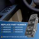 Master Power Window Switch Left Driver Side Replacement for Dodge Journey 2009-2010 Nitro 2008-2012 Replacement for Jeep Liberty 2008-2012 Replace 4602632AG, 4602632AH, 4602632AF