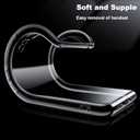 2 x for Xiaomi 14T Case with [2 Pack] Tempered Glass Screen Protector, (Clear TPU) Shockproof Bumper Cover Anti-Scratch Protective Slim Thin Crystal Phone Case for Xiaomi 14T