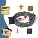 Schleich Eldrador Creatures - 71 PC BattleCave Arena Lava Vs. Shadow Playset - Interactive Lava Bull and Shadow Hound Set - Animal Monster Figurines for Boys and Girls - Toys for Kids Ages 7+ | 42673