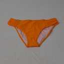 Women's Bathing Suit Bottoms Full Coverage Ruched Bikini Tankini Bottom Swimsuit Brief (Large, Orange)