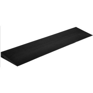 Pyle Rubber Threshold Ramp | 0.6 Inch Non-Slip Portable Wheelchair Ramp with Adhesive Tape | Heavy-Duty Doorway Ramp for Scooters, Strollers, Bathrooms | Weather-Resistant Design with 2000 lb Capacity