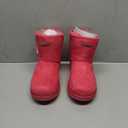 JUICY COUTURE Women's Slip On Winter Snow Boots Warm & Insulated Fur Lining Comfortable Fashion Booties-Kave-Pink-7