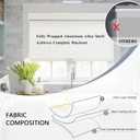 AOSKY Blackout Roller Shades Cordless Blinds for Windows, Free-Stop Shades with Valance, Thermal Insulated Fabric, UV Protection, Blinds for Home and Office (32" W x 72" H, Linen Beige