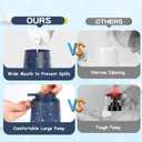 Blue Resin Star Soap Dispenser - 12 oz Refillable Liquid Hand Soap Lotion Dispenser With Large Pump - Perfect For Bathroom, Kitchen & Gifts