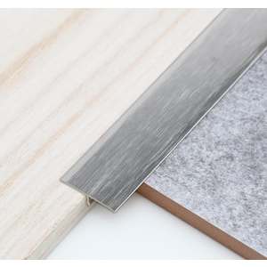 Trimold 3Pcs Aluminum T Molding Trim & Floor Transition Strips, Flat Divider Strip for Door Threshold and Joining Flooring Gaps of Laminate Planks Tile (35.4 x 1.6 In, Silver)
