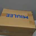 MIULEE Pinch Pleated Thick Linen Curtains 90 Inches 4 Panels Set Ivory Cream Back Tab Memory Trained Pinch Pleat Semi Sheer Light Filtering Privacy Curtains Window Drapes for Living Room Bedroom Birch