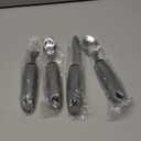 Nourislif Adaptive Utensils 4pcs For Hand Tremors,Elderly, Arthritis,Parkinsons-Built Up Utensils For Adults 2.5oz Each, Silverware Set With Handle, Flatware Cutlery Set For Seniors