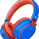 MIDOLA Kids Headphones Bluetooth 5.3 Wireless 60H Play Time Volume Limited 85/110dB Over Ear Foldable Protection Headset/Wired Aux Built-in Mic for Boy Girl Travel School Pad Tablet Blue