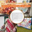 Slotted Quilting Ruler & Template, 17-3/4" x 22" – Extra Large Non-Slip Acrylic Fabric Cutting Ruler for Strip Cutting, Sewing, Patchwork & Crafting