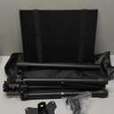 Projector Stand Tripod from 23" to 46", Laptop Tripod Stand Height Adjustable with Gooseneck Phone Holder, Laptop Floor Stand for Office, Home, Stage, Studio, DJ Racks Holder Mount (A23"-46", Black)