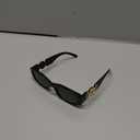 FEISEDY Retro Trendy Rectangle Sunglasses Women Men Vintage 90s Small Narrow Square Sunglasses B2322 (Black)